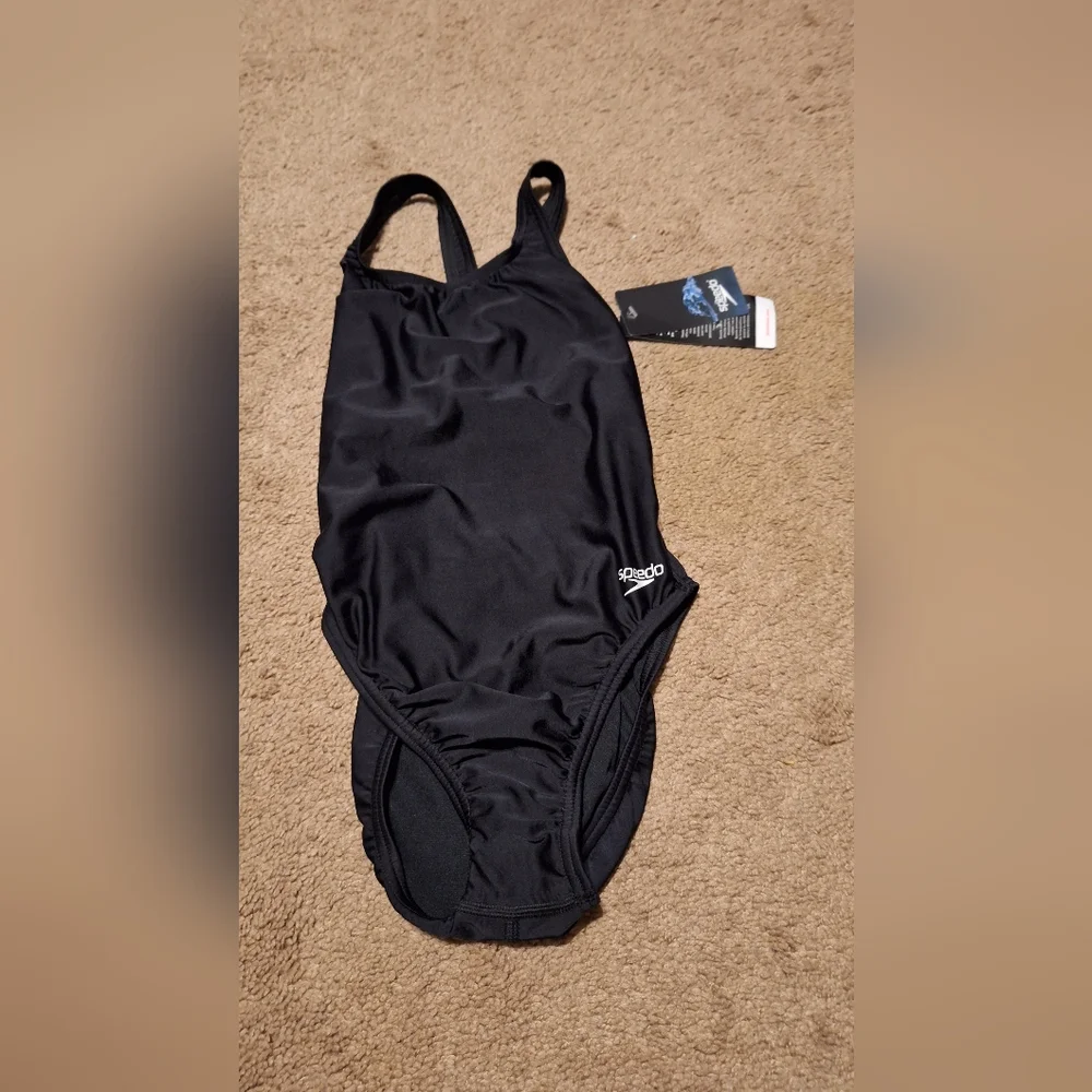 NWT/ SPEEDO / SOLID SUPER PROBACK Onepiece  PROLT / BLACK  SIZE 30 /